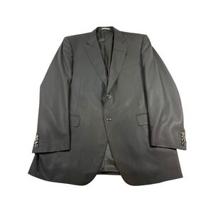 Canali Wool Blazer Jacket - IT 58L US 48L Charcoal Made in Italy